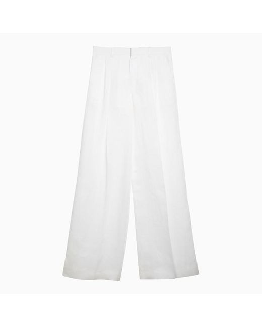 Chloé White Chloã Wide Trousers