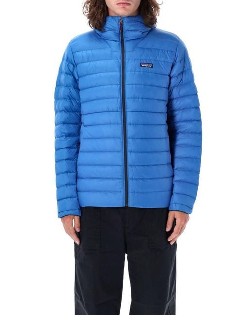 Patagonia Blue Down Sweater Hoodie for men