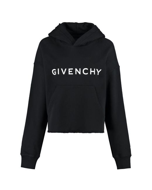 Givenchy Black Cotton Hoodie