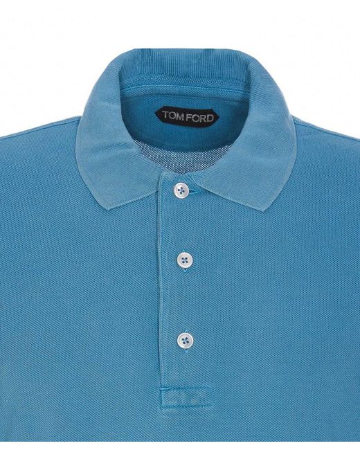 Tom Ford Blue T-Shirts And Polos for men
