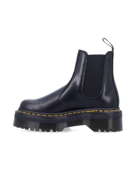 Dr. Martens Blue 2976 Beatle Quad Boots