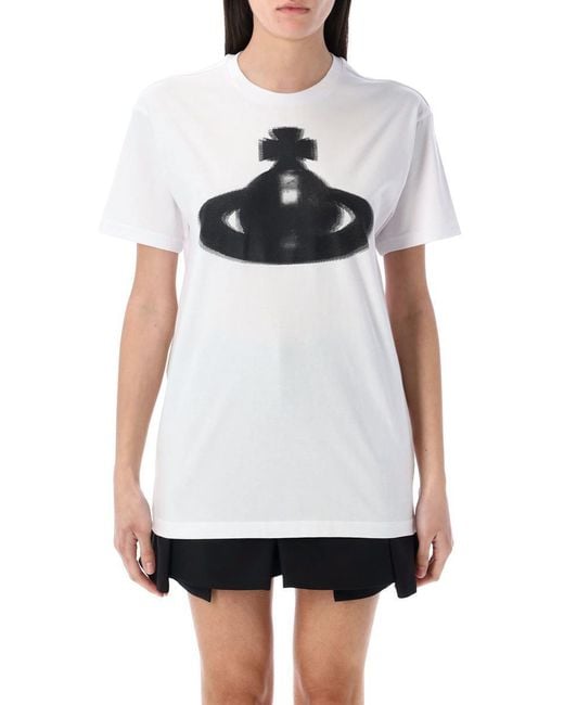 Vivienne Westwood White Halftone Orb Classic T-Shirt