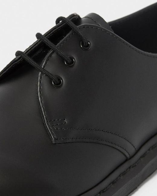 Dr. Martens Black Dr. Martens Scarpa Stringata 1461 Mono Smooth