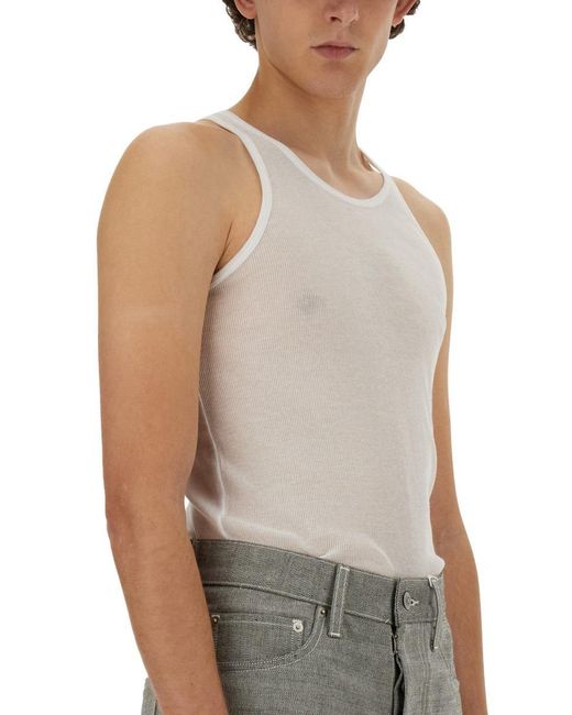 Maison Margiela Gray Tank Top for men