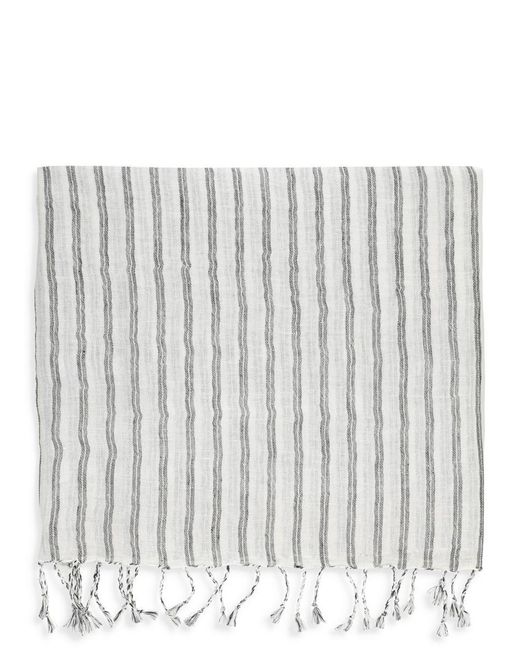 Brunello Cucinelli White Scarfs