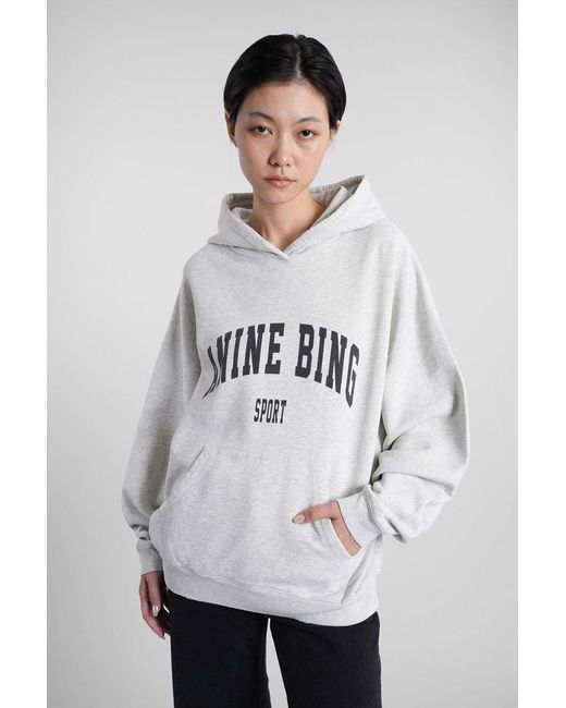Anine Bing White Harvey Sweatshirt
