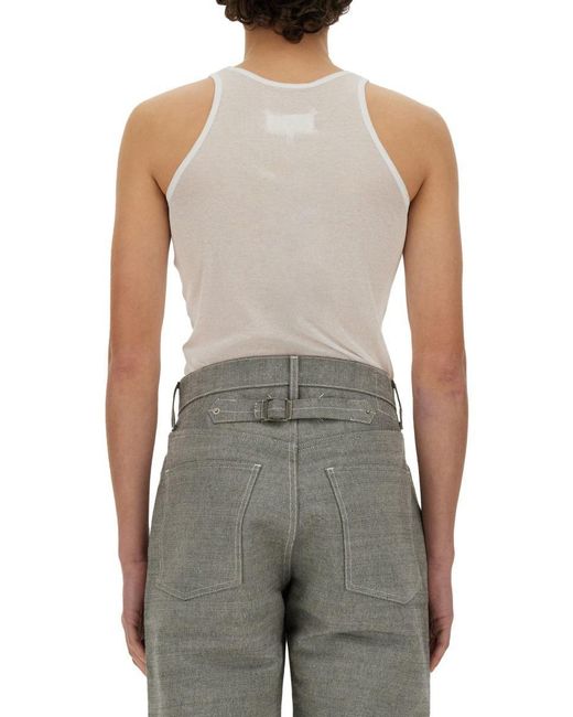 Maison Margiela Gray Tank Top for men