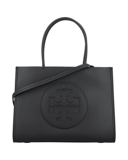 Tory Burch Black Elegant Mini Tote With Crossbody Strap, Small