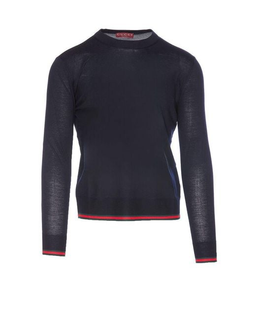 Gucci Blue Knitwear for men