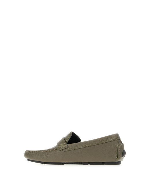Fendi Gray Loavers for men