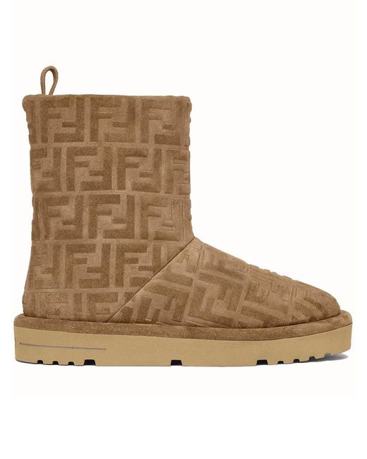 Fendi Brown Skiboot Shoes