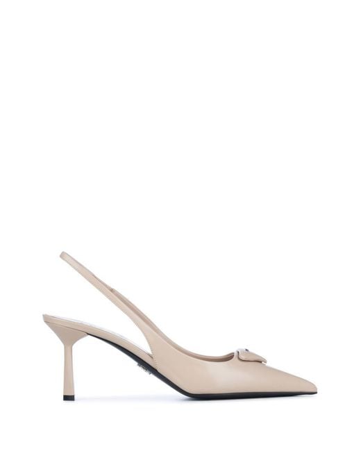 Prada White Heeled Shoes