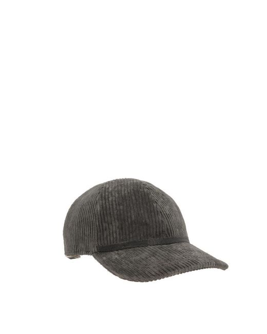 Brunello Cucinelli Gray Hats