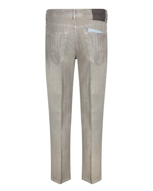 Jacob Cohen Gray Trousers for men