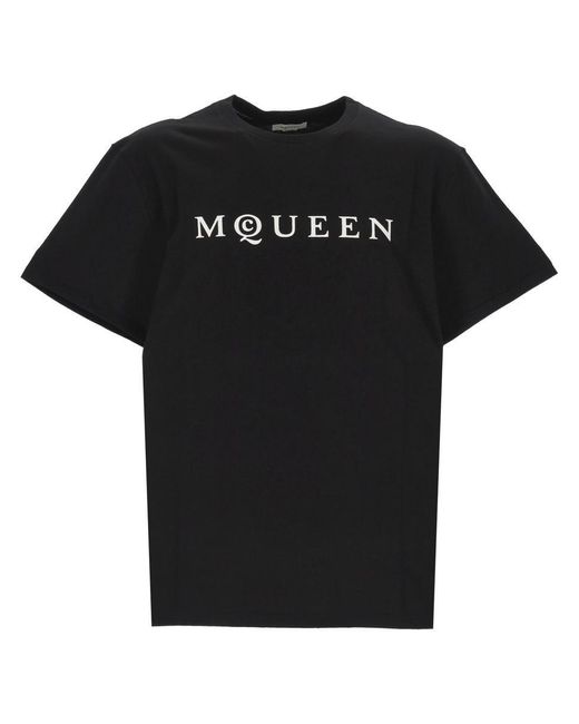 Alexander McQueen Black T-Shirts And Polos for men