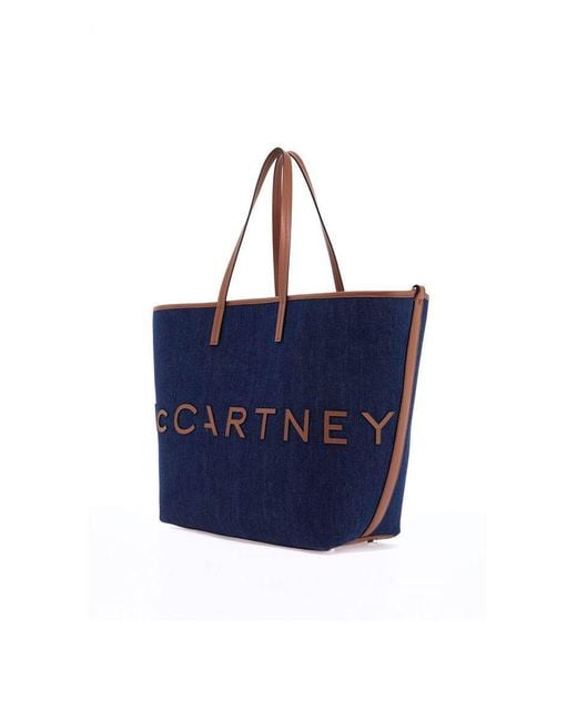 Stella McCartney Blue Ecological Denim Tote Bag