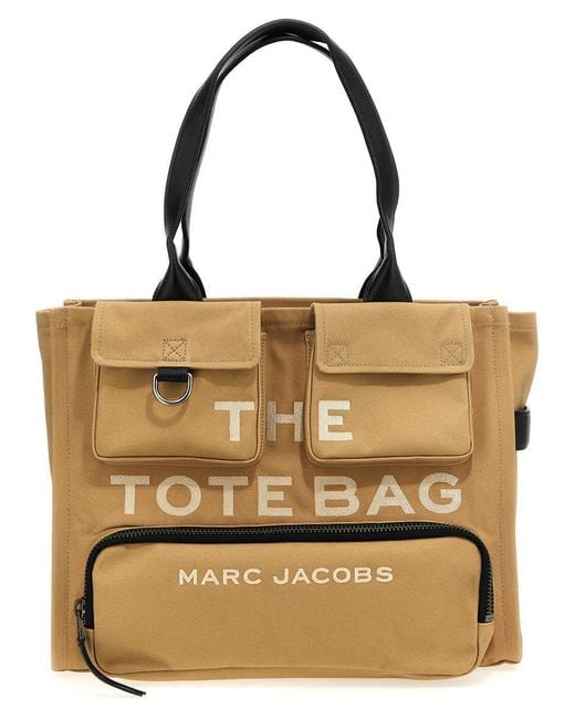 Marc Jacobs Brown 'The Cargo Canvas Large Tote' Shopping Bag