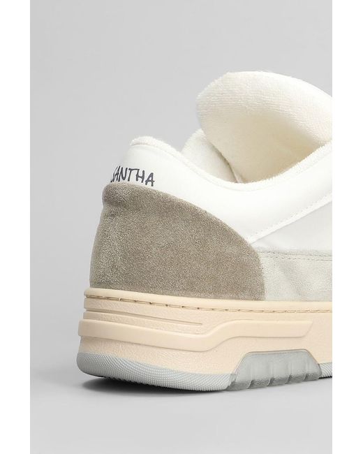 Santha White 1 Cut Sneakers for men