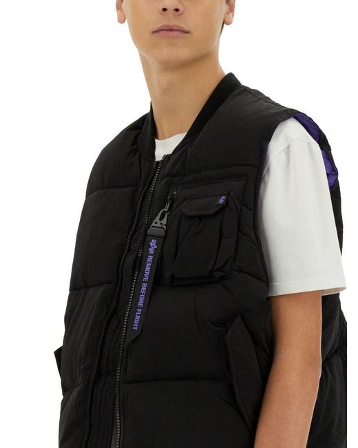 Alpha Industries Black Sleeveless "Ma-1"