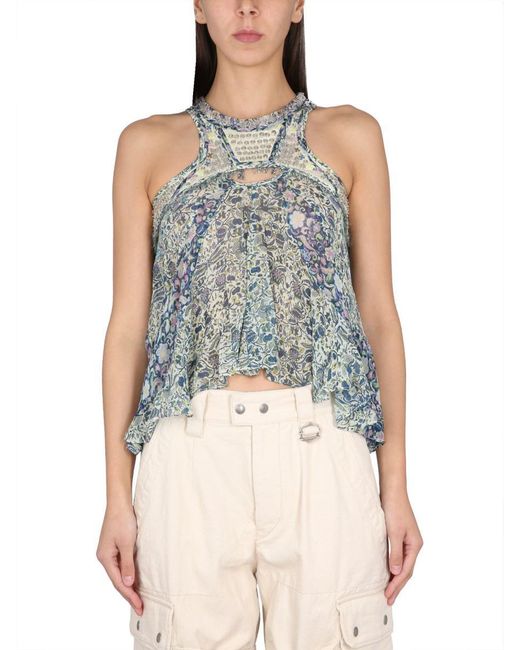 Isabel Marant Blue Top Onyle