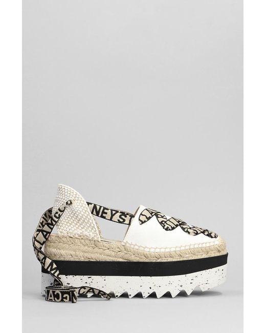 Stella McCartney White Gaia Espadrilles