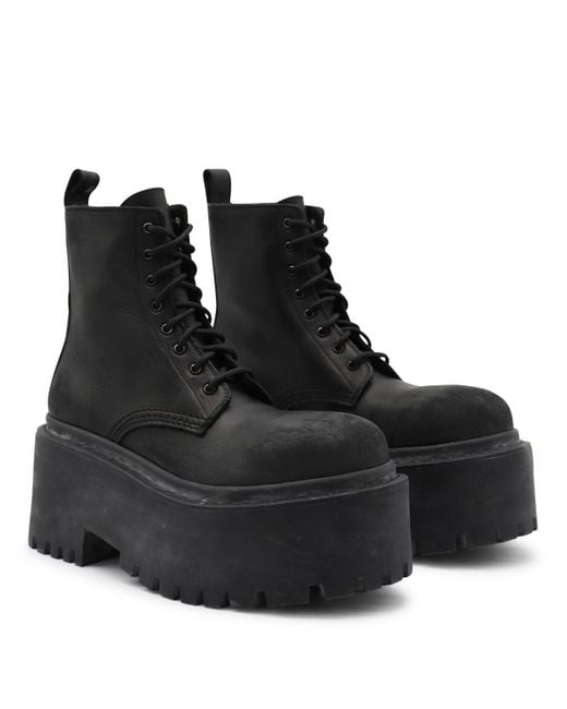 Balenciaga Black Leather Shoes