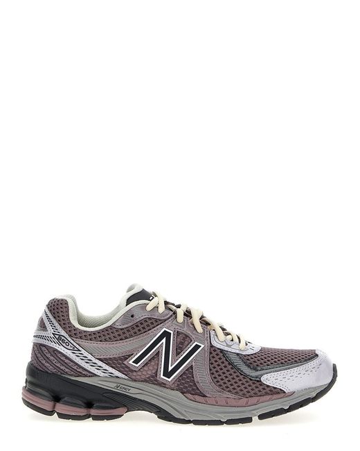 New Balance White '860' Sneakers