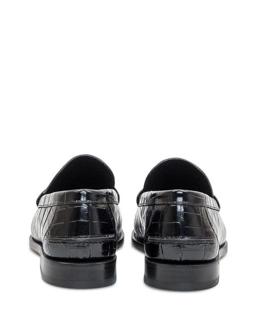 Versace White Calfskin Leather Loafer for men