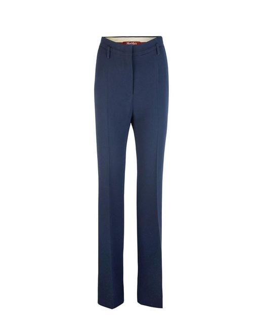 Max Mara Blue Pantalone Alabama