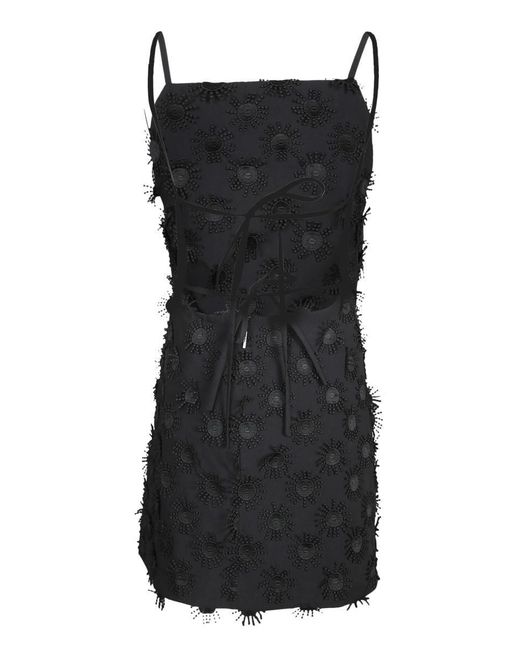 ワンピース MSGM Woman Dress Black 3842MDA29Y257317 99 MSGM bow-detail Midi Dress | Black | FARFETCH