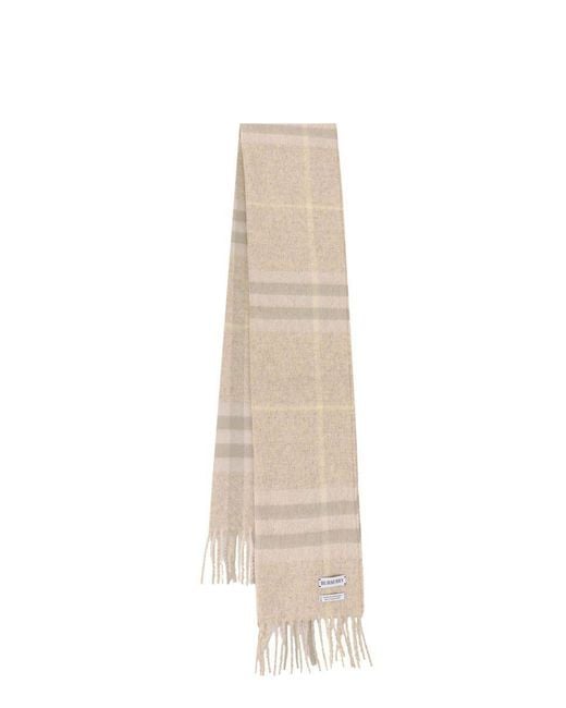 burberry scarf mens white