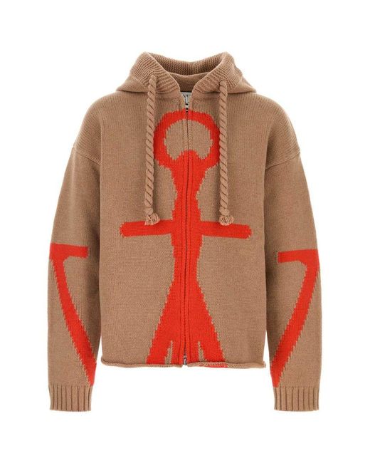 J.W. Anderson Orange Jw Anderson Camel Wool Sweatshirt