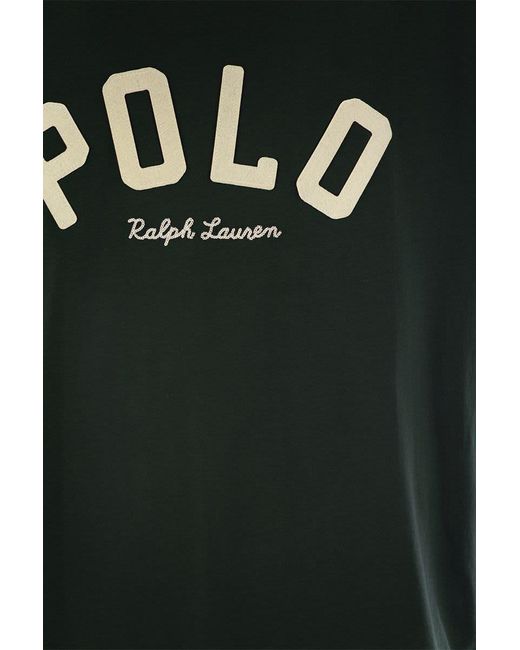 Polo Ralph Lauren Green Jersey T-Shirt With Classic-Fit Logo for men