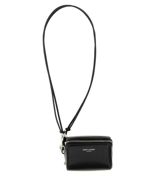 Saint Laurent Leather Mini Box Crossbody Bag in Black for Men Lyst