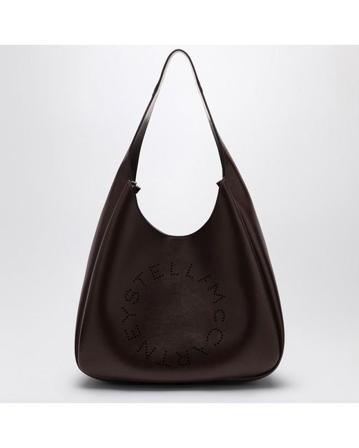 Stella McCartney Black Hobo Bag With Logo