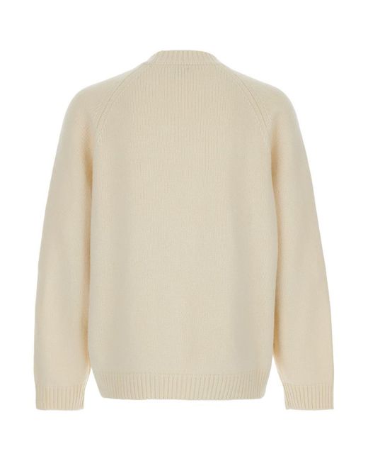KENZO White 'Pop' Crewneck Sweater With Maxi Logo On The Front for men