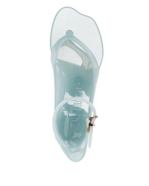 Chloé Green Jelly Sandals Shoes