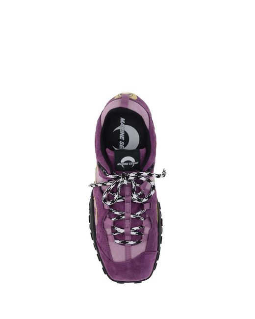 スニーカー MARINE SERRE Women Sneakers WFW036ARLEA0002 PU20 PURPLE Marine Serre Sneakers in Purple | Lyst