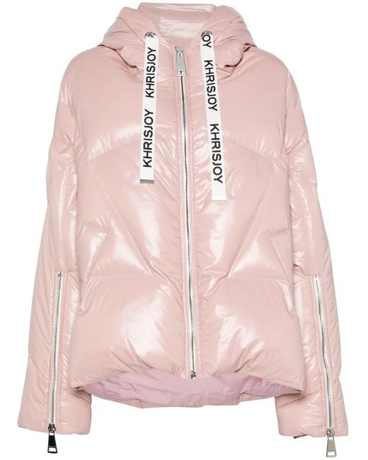 Khrisjoy Pink Khris Shiny Puffer Jacket