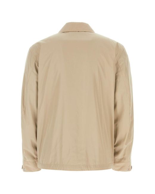 Lanvin Natural Cappuccino Polyester Windbreaker for men