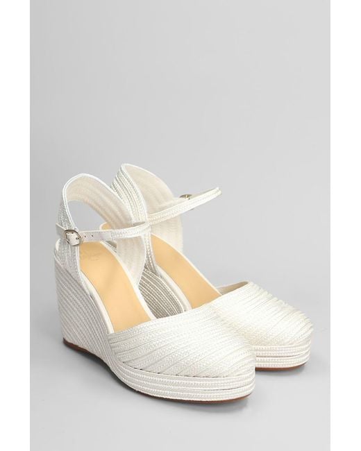 Castaner White Carolyn-142 Wedges