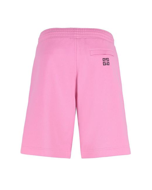 Givenchy Pink Cotton Bermuda Shorts for men