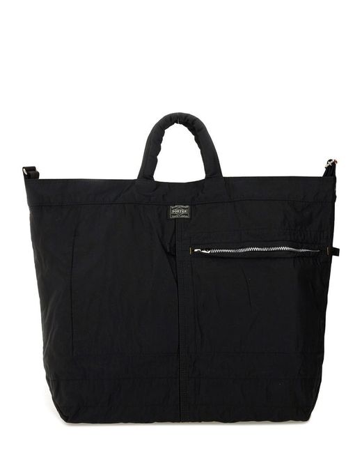 Porter-Yoshida and Co Black 2Way Mile Tote Bag for men