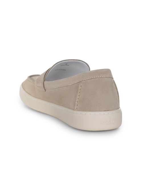 Hogan White Moccasins for men