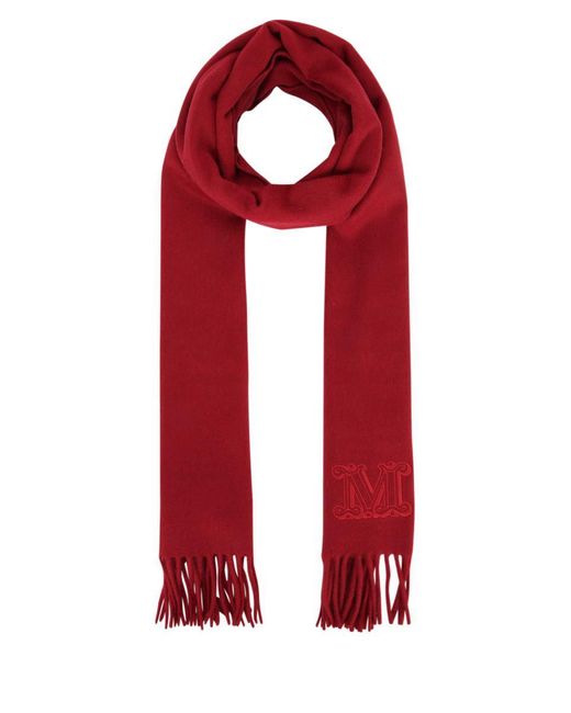 Max Mara Red Scarves And Foulards