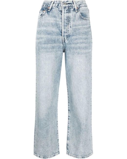 Levi's Blue Ribcage Straight Ankle