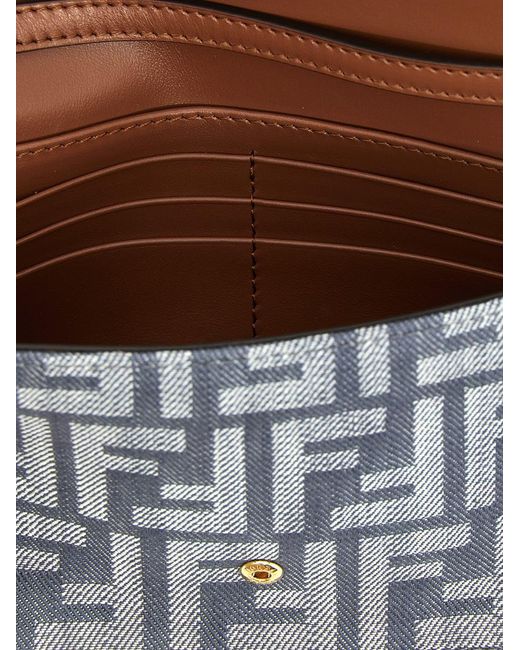 Fendi Metallic 'Baguette' Wallet On Chain