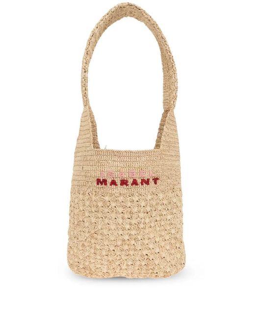 Isabel Marant White Praia Small Tote Bag