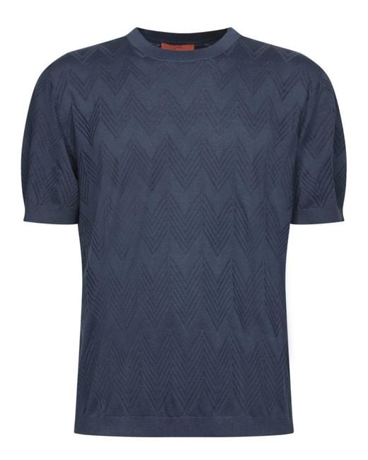 Missoni T-Shirts in Blue for Men | Lyst UK