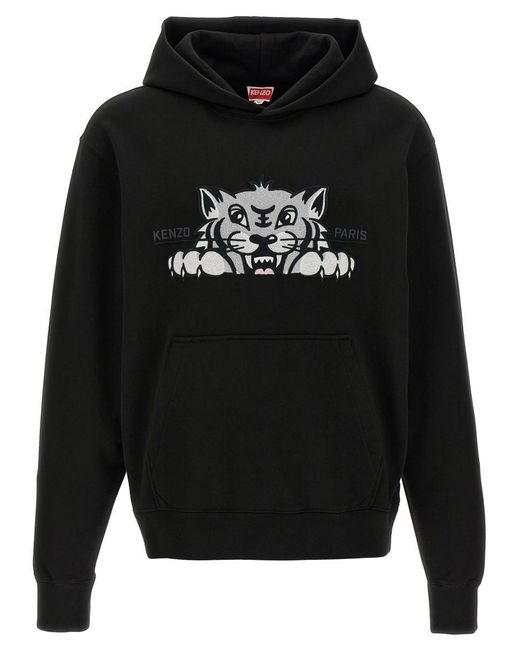 KENZO Black Hoodie for men